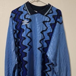 Vintage Football Shirt 1992-93 England Umbro Goalkeeper Shirt #1 X-Large